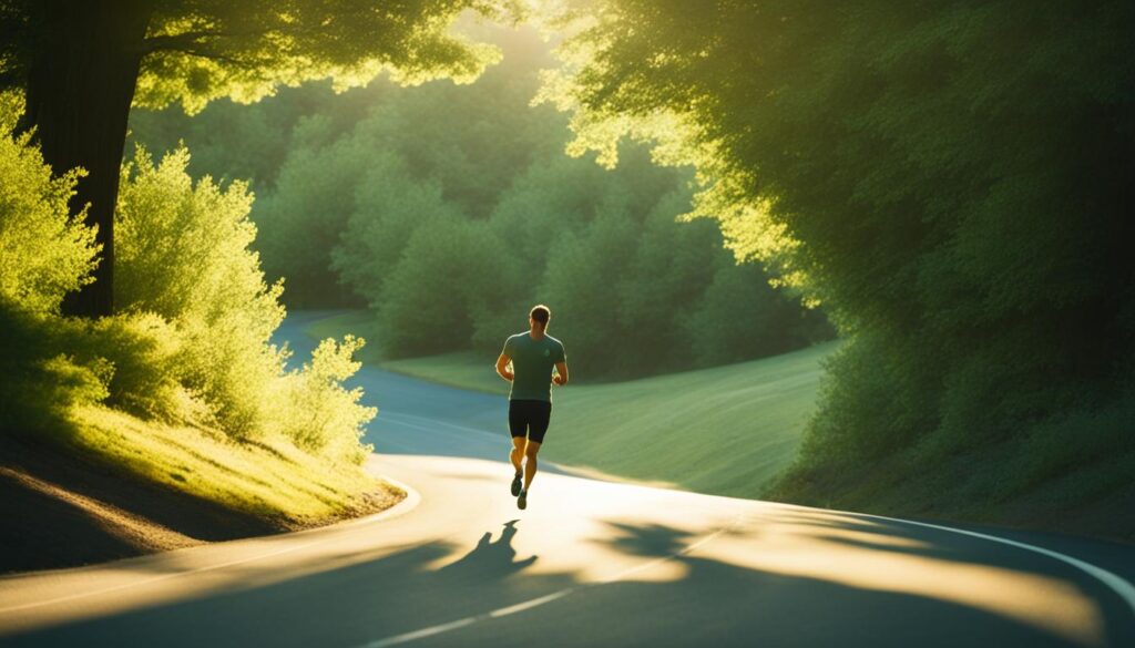 The calming effect of running for stress relief
