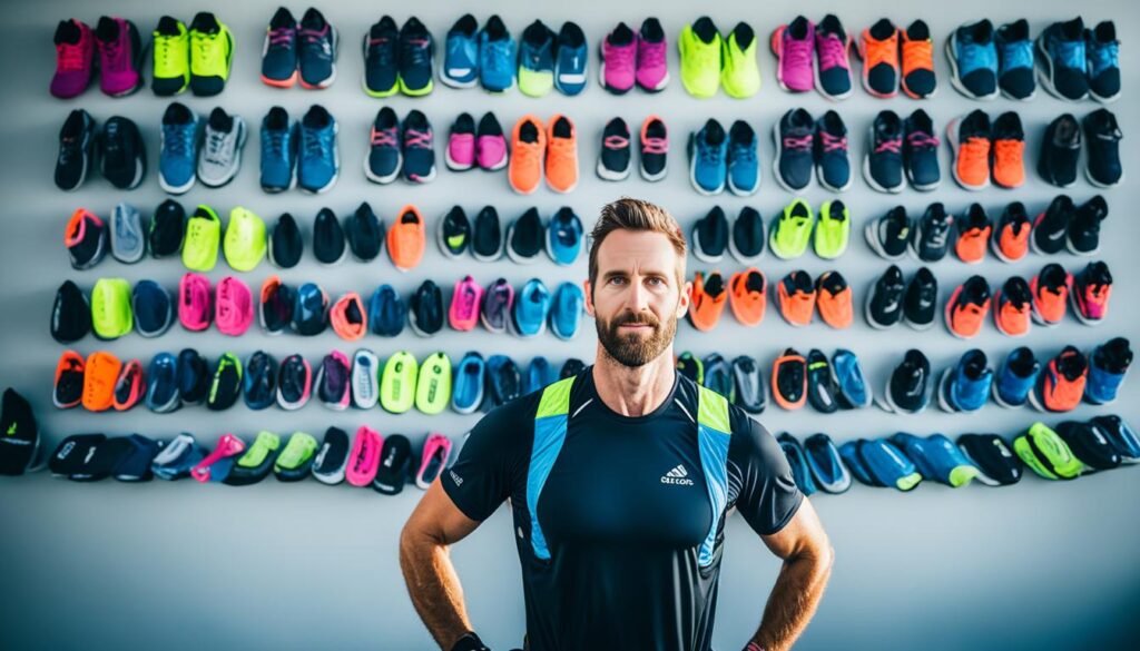 runner selecting proper footwear and gear