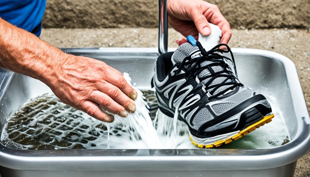 how to wash running shoes