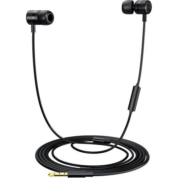 EP-06 Wired Earbuds with Microphone 3.5mm Jack Black
