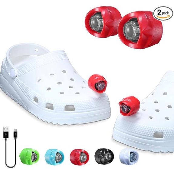 clip on rechargeable shoe headlights