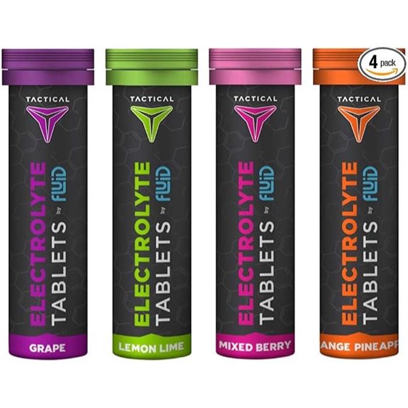 Fluid Tactical Electrolyte Tablets Variety Pack 40 Count