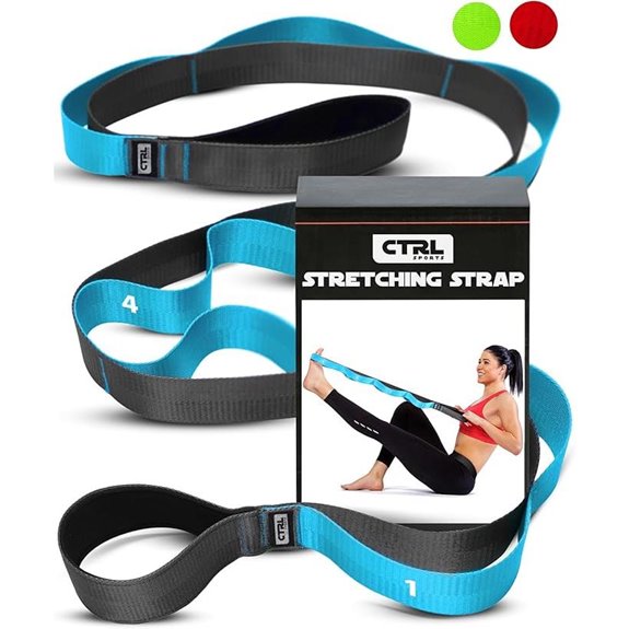 Stretching Strap with Loops for Flexibility and Therapy