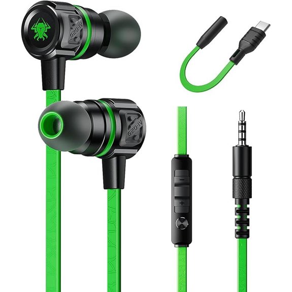 Gaming Earbuds with Mic and Volume Control (USB-C/3.5mm)