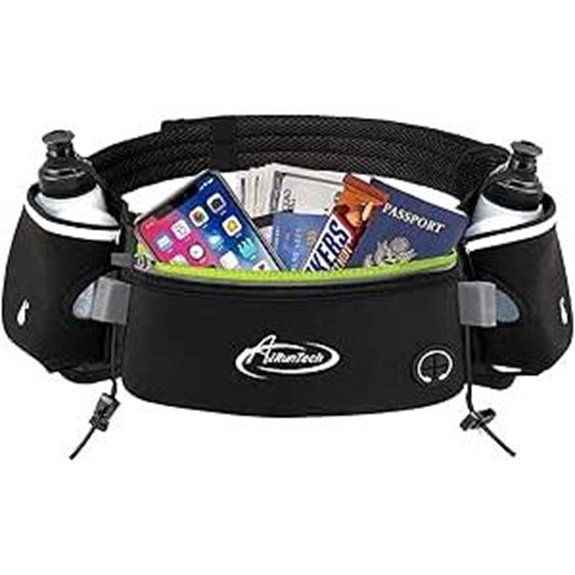 AiRunTech Hydration Running Belt with Water Bottle