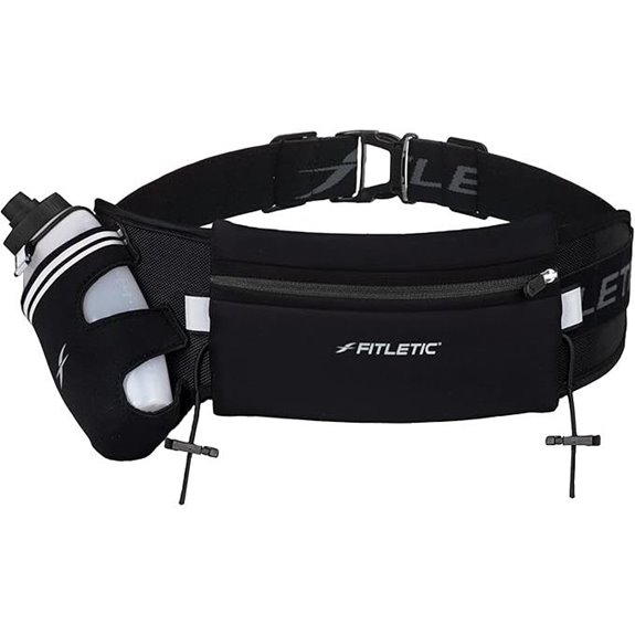Fitletic Hydration Running Belt with 12oz Bottle - Race Belt