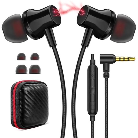 Wired Headphones with Microphone and 3.5mm Plug