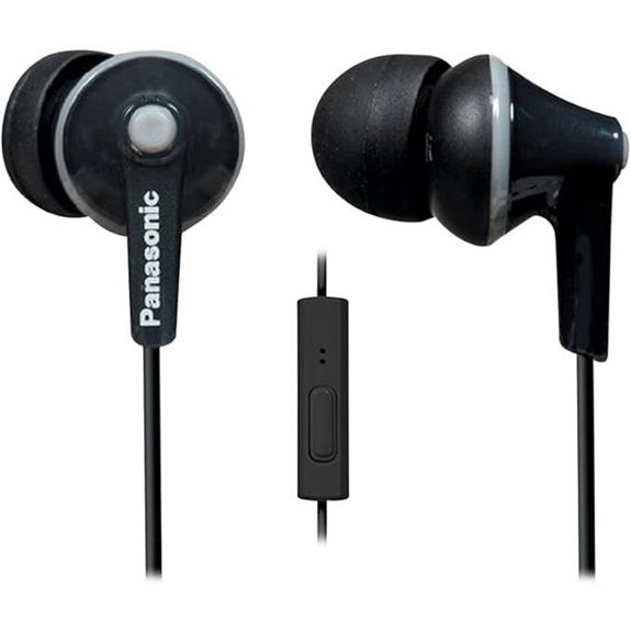 Panasonic ErgoFit Wired Earbuds with Microphone (RP-TCM125-K)