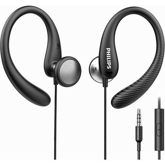 PHILIPS Over-Ear/Behind-Ear Headphones with Mic (Black)