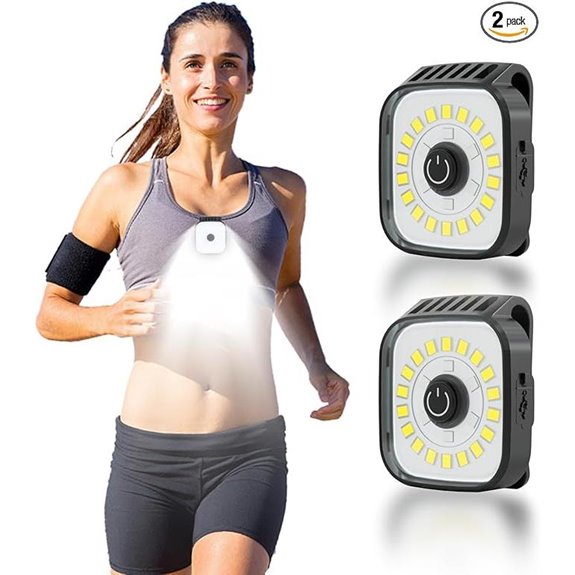 rechargeable clip on running lights