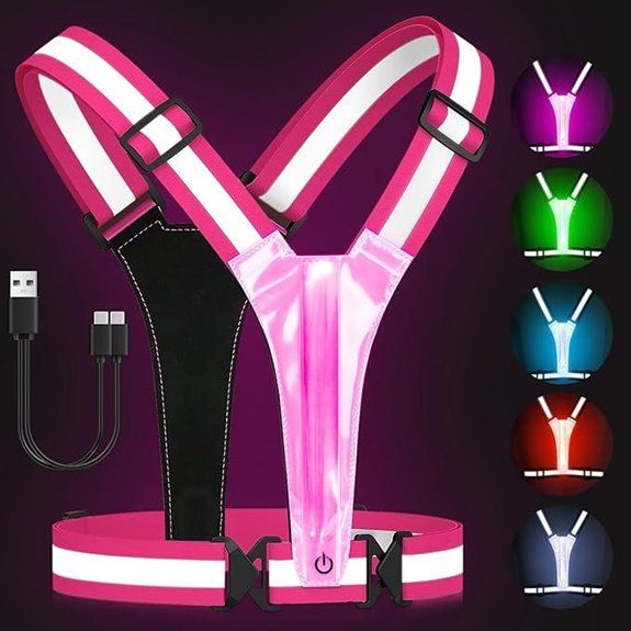 Zacro LED Reflective Vest with Rechargeable Lights