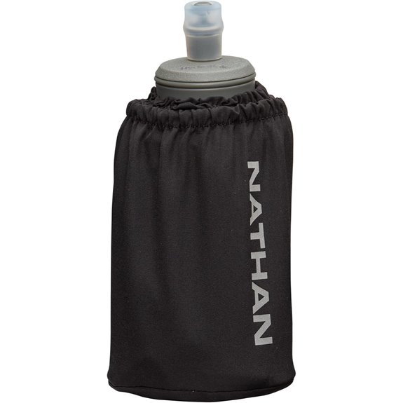 Nathan - Pinnacle 18oz Soft Flask Black/Reflective Silver OSFM