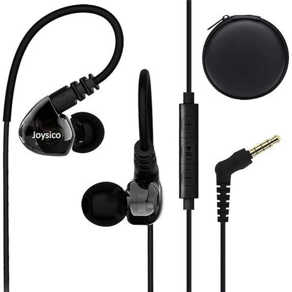 Sport Headphones: Over-Ear In-Ear Earbuds with Mic