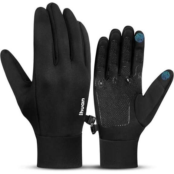 Ihuan Winter Warm Running Gloves with Touch Screen Sensitive Fingers