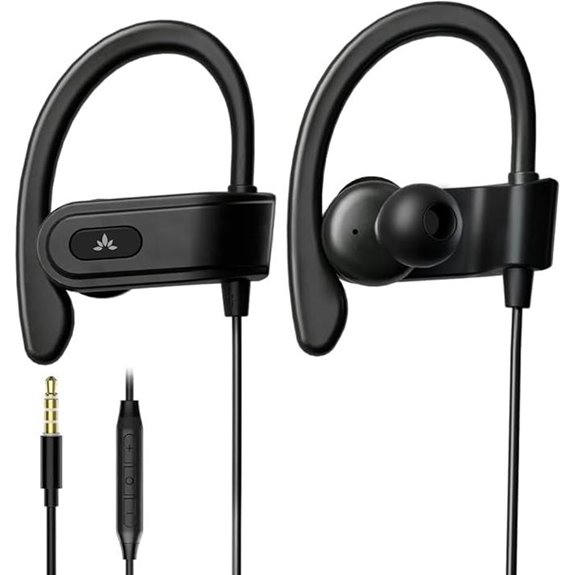 Avantree E171: 3.5mm Wired Earbuds with Mic In-Line Volume