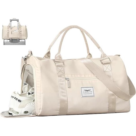 FIORETTO Women’s Gym Tote with Wet Pocket Bag
