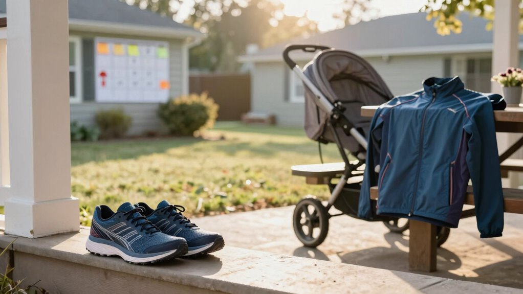 fit running into family